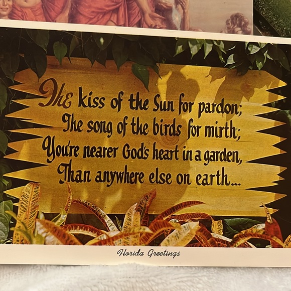 Postcards religious the gift of the Sun, stamps, Bible verses, Sunday school - Picture 2 of 6